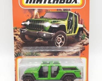 Matchbox 2020 Jeep Gladiator-green With Black Interior-short Card