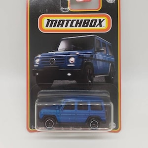 Matchbox Mercedes Benz G 500: Matte Blue Metalflake Diecast Car