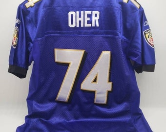 Vintage Michael Oher Ravens Jersey: Reebok #74, Youth Large - Etsy