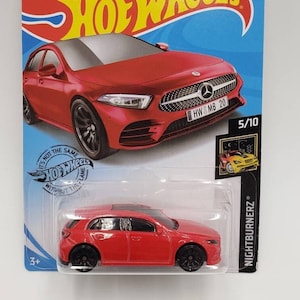 Hot Wheels Mercedes Benz A Class Red Nightburnerz Perfect Birthday Gift Miniature Collectable Scale Toy Car