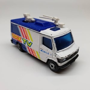 Matchbox Rock TV News Truck Miniature Collectible Model Toy Car
