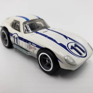 Hot Wheels Shelby Cobra Daytona Coupe White HW Garage Perfect Birthday Gift Miniature Collectable Scale Toy Car