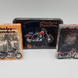 Baraja de cartas estándar de colección de motocicletas Harley Davidson