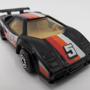 Vintage Matchbox Lamborghini Countach LP500S: Black Diecast Toy Car