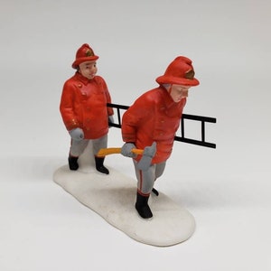 Heritage Village Collection The Fire Brigade Red Department 56 Perfect Birthday Gift Miniature Collectable Firefighter Figurine