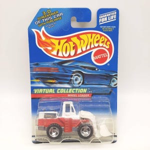 Hot Wheels Wheel Loader White Virtual Collection Die-Cast Car