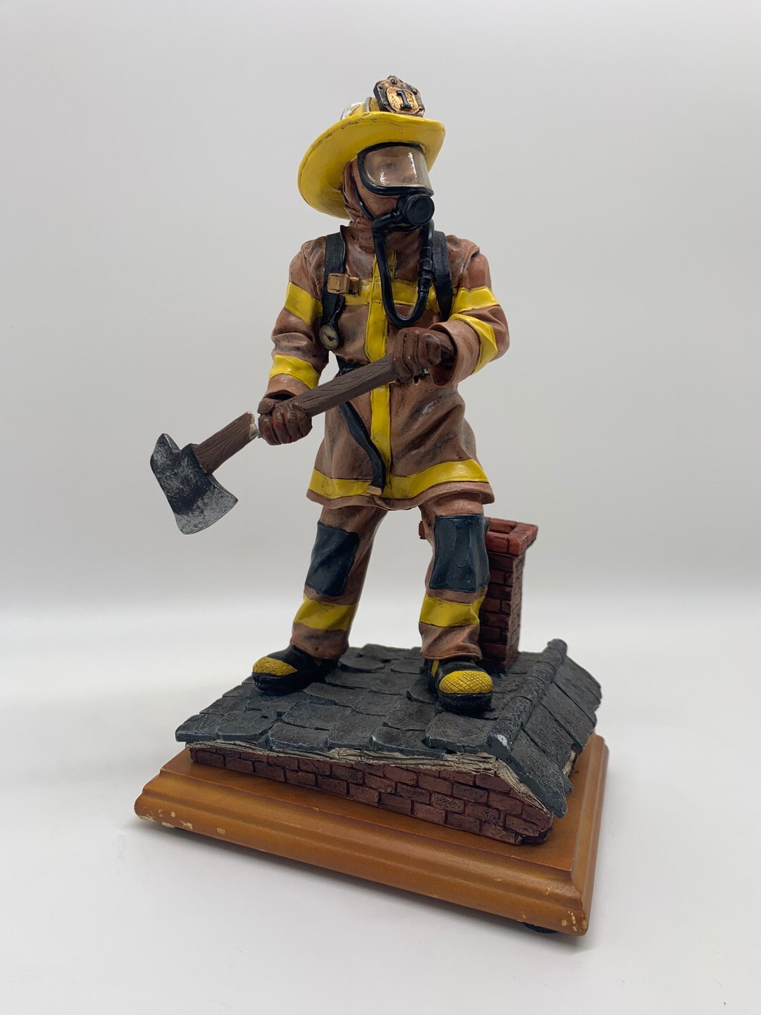 Vanmark Firefighter Figurine - Etsy