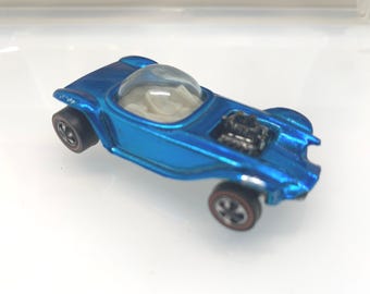Vintage Hot Wheels Cutoff Canyon Redline Blue Super Van 1974 RARE