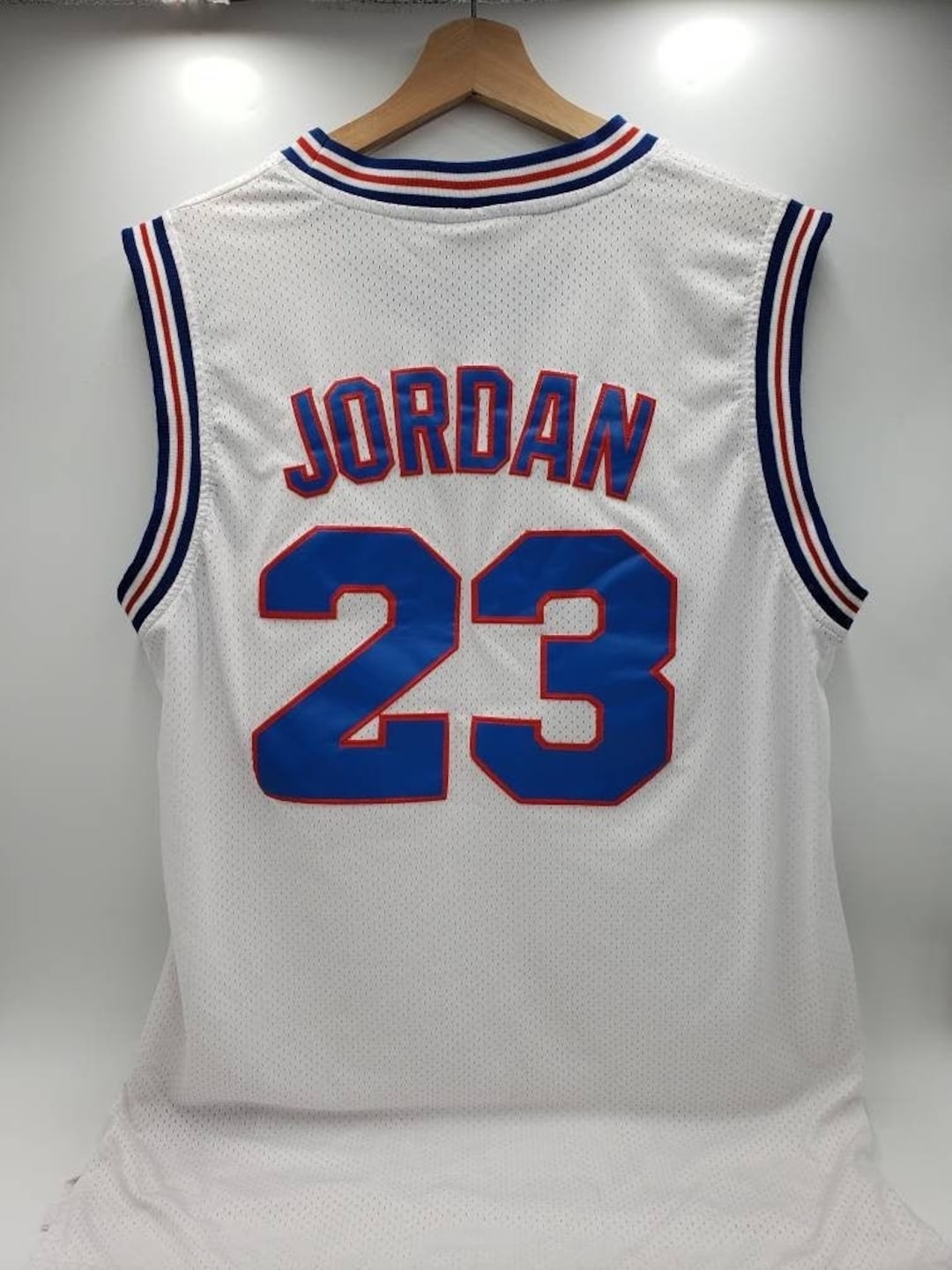 NBA Michael Jordan Tune Squad Space Jam Movie #23 White Jersey