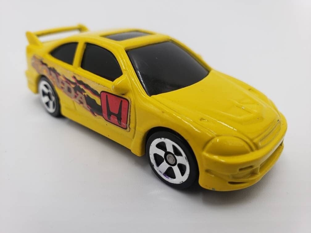 Hot Wheels 2000 Honda Civic Si Coupe Yellow Mcdonalds Perfect