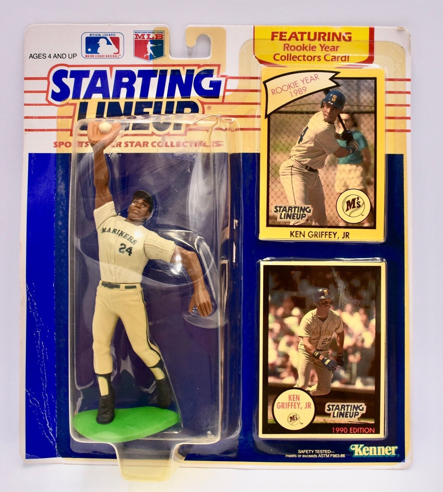 超レアKen Griffey Jr. フィギュア 【SALVINO社】直筆サイン Ken Griffey Jr. 1989 Rookie Starting Lineup Action Figure - Etsy