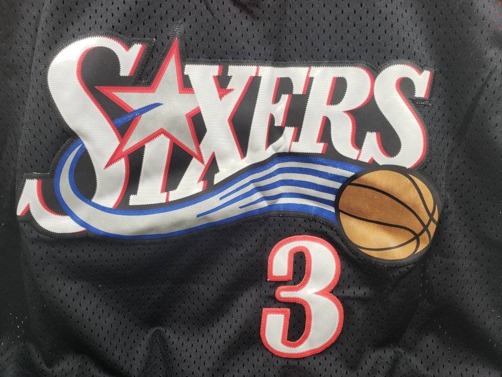 Philadelphia 76ers NBA Basketball Jersey Adult Size XL Black