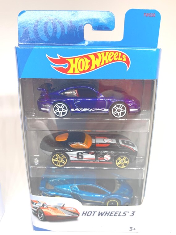 ホットウィール 3台セット：ポルシェ、ランボルギーニ、ホンダCRX ダイ