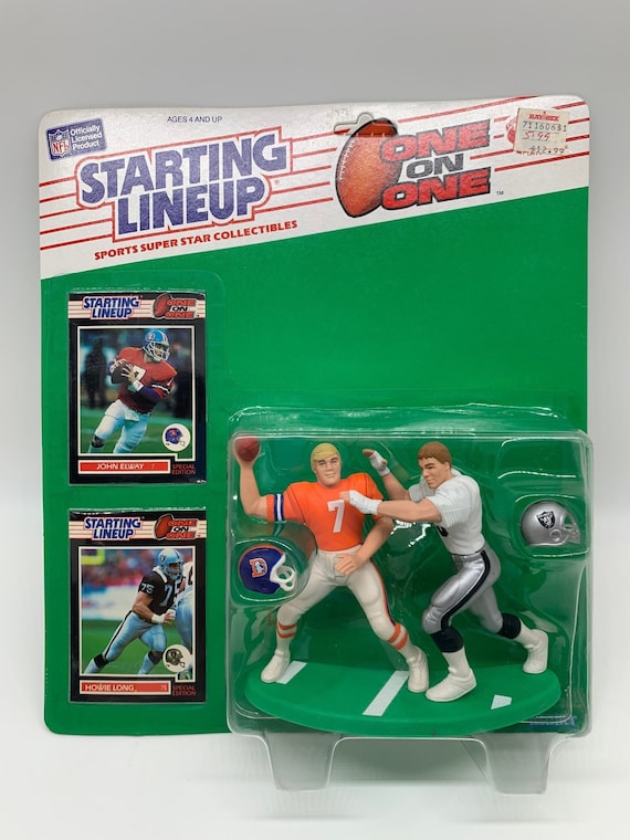 John Elway Denver Broncos and Howie Long LA Raiders One on