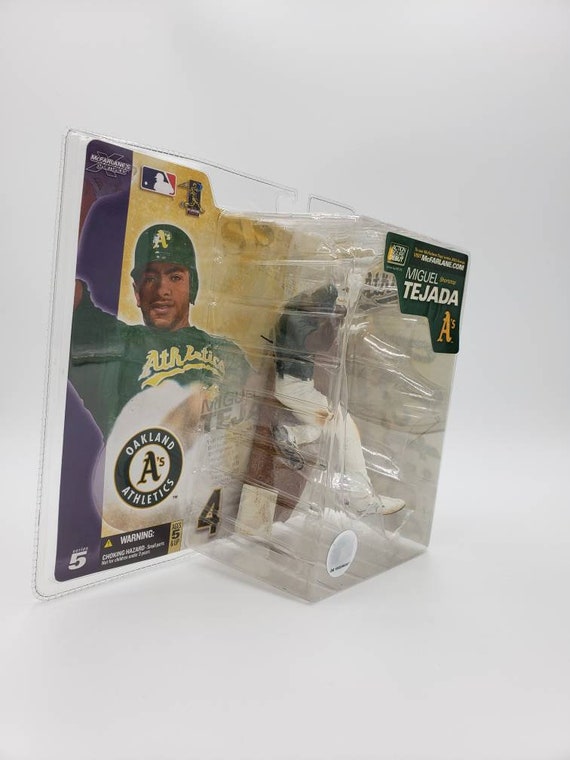 Miguel Tejada Oakland Athletics McFarlane Action Figure green white and yellow
