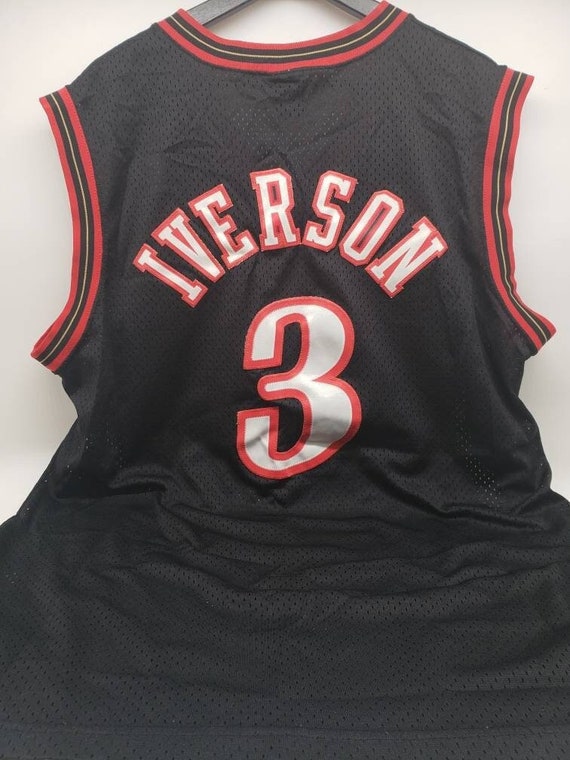 Iverson Sixers ユニフォーム　　XL 1999-00 Philadelphia 76ers Iverson #3 Champion Alternate