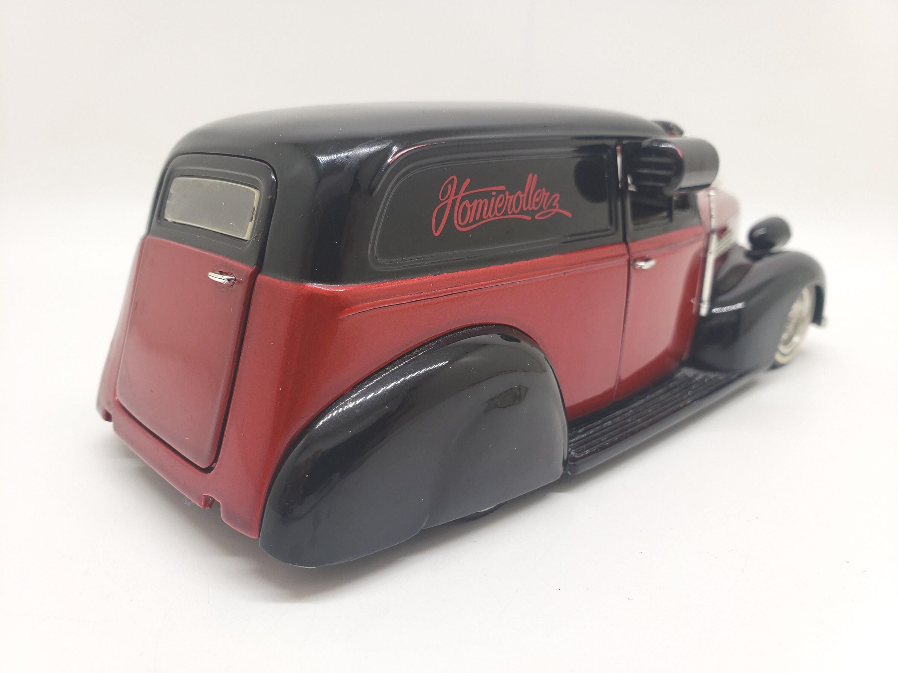 Vintage Jada 39' Chevy Delivery Dark Red: Homie Rollerz 1/24 Scale