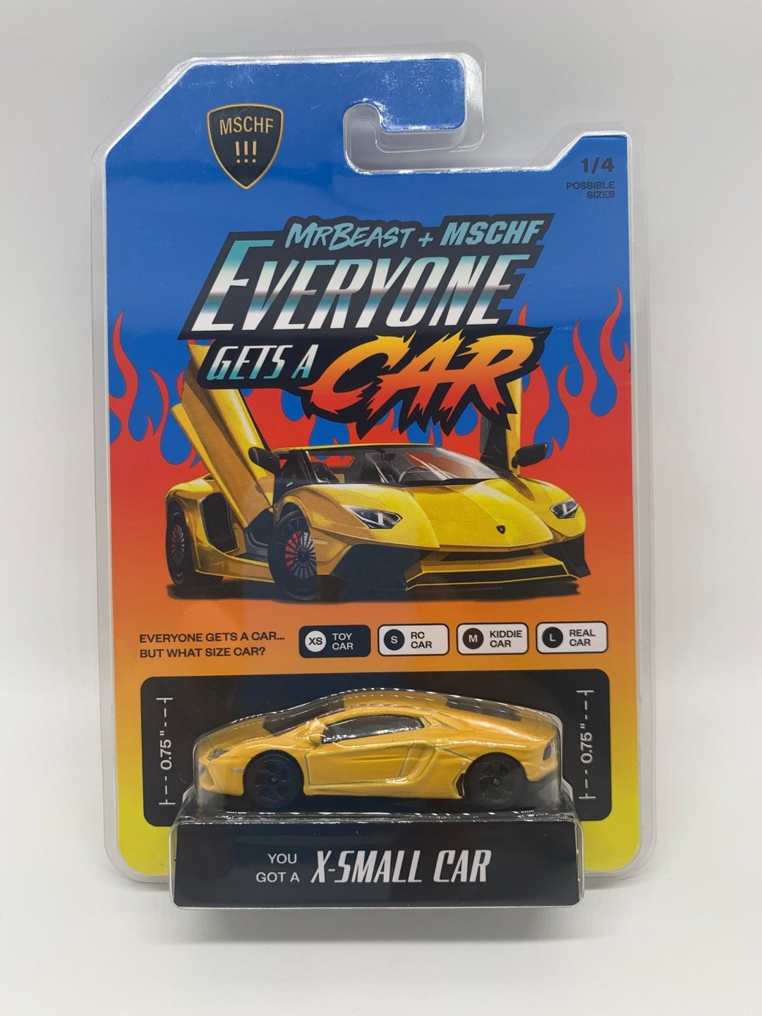 MSCHF Mr Beast Lamborghini Yellow Collectible Diecast Replica - Etsy