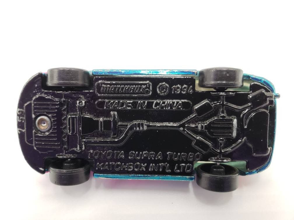 マッチボックス トヨタ スープラ ターボ クロームブルー スリーク