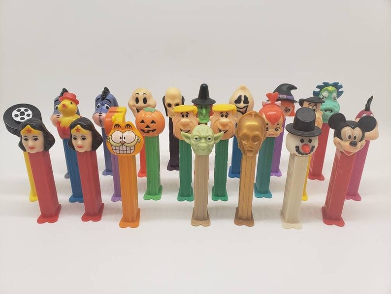 PEZ Dispenser Vintage PEZ Candy Dispensers Assorted PEZ Collection Lot of Pez Collectibles image 1