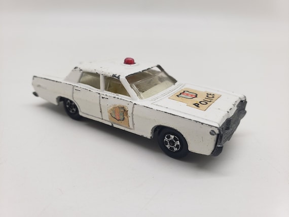 Vintage Matchbox Mercury Park Lane White Lesney Diecast Police Car