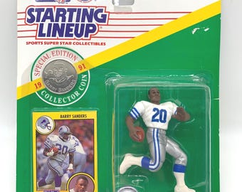 Starting Lineup Barry Sanders #20 Detroit Lions Action Figure 1991