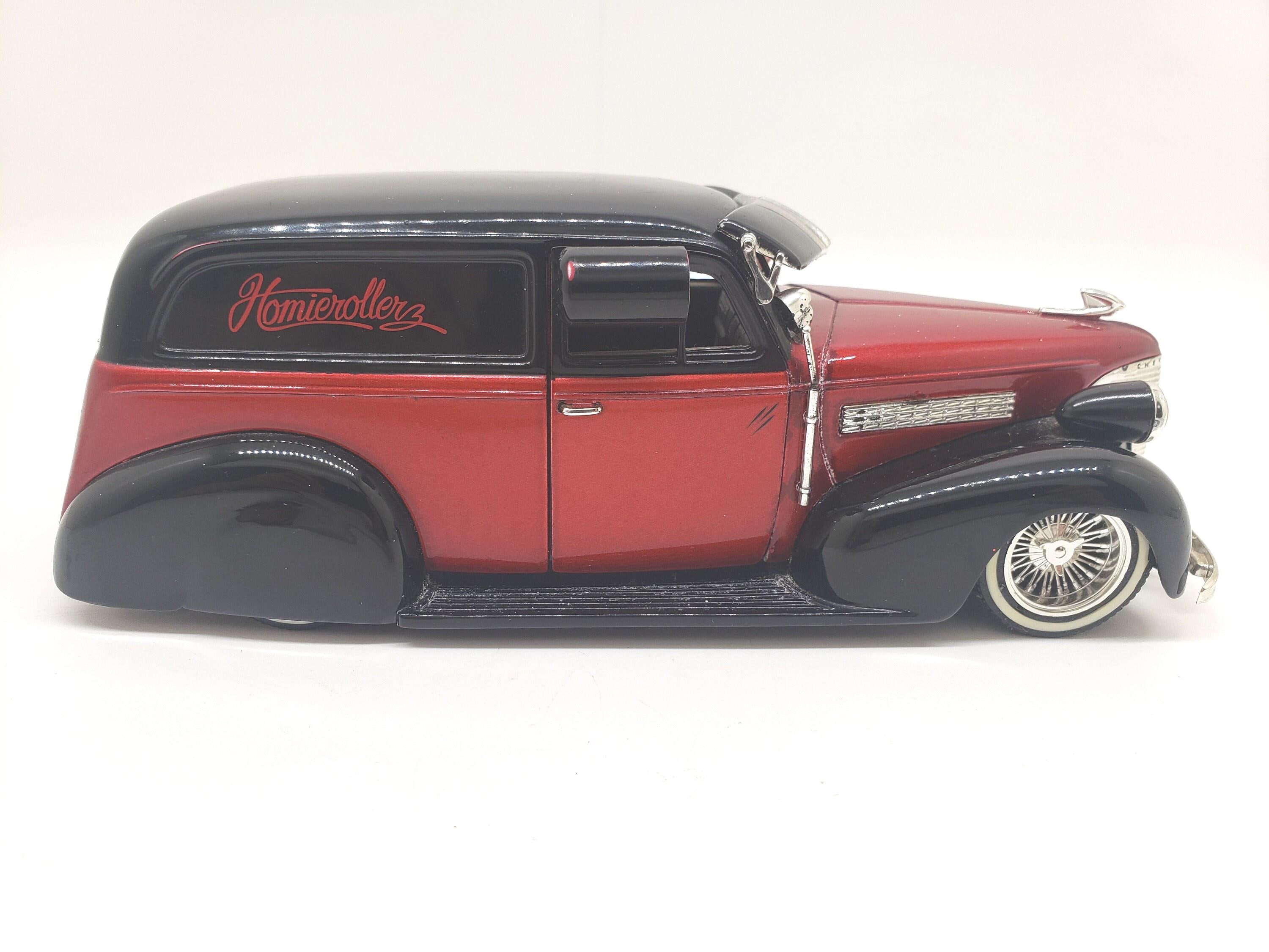 Vintage Jada 39' Chevy Delivery Dark Red: Homie Rollerz 1/24 Scale