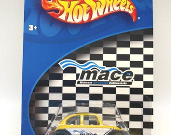 Vintage Hot Wheels Baja Bug: Yellow MACE Special Edition Diecast Car