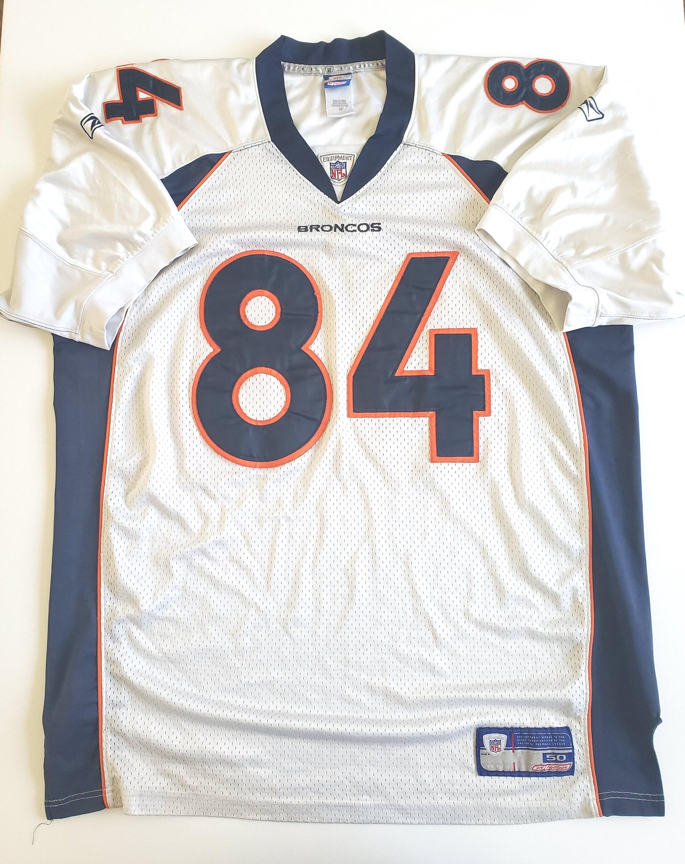 Vintage Denver Broncos Jersey Adult Size 50 White: #84 Shannon