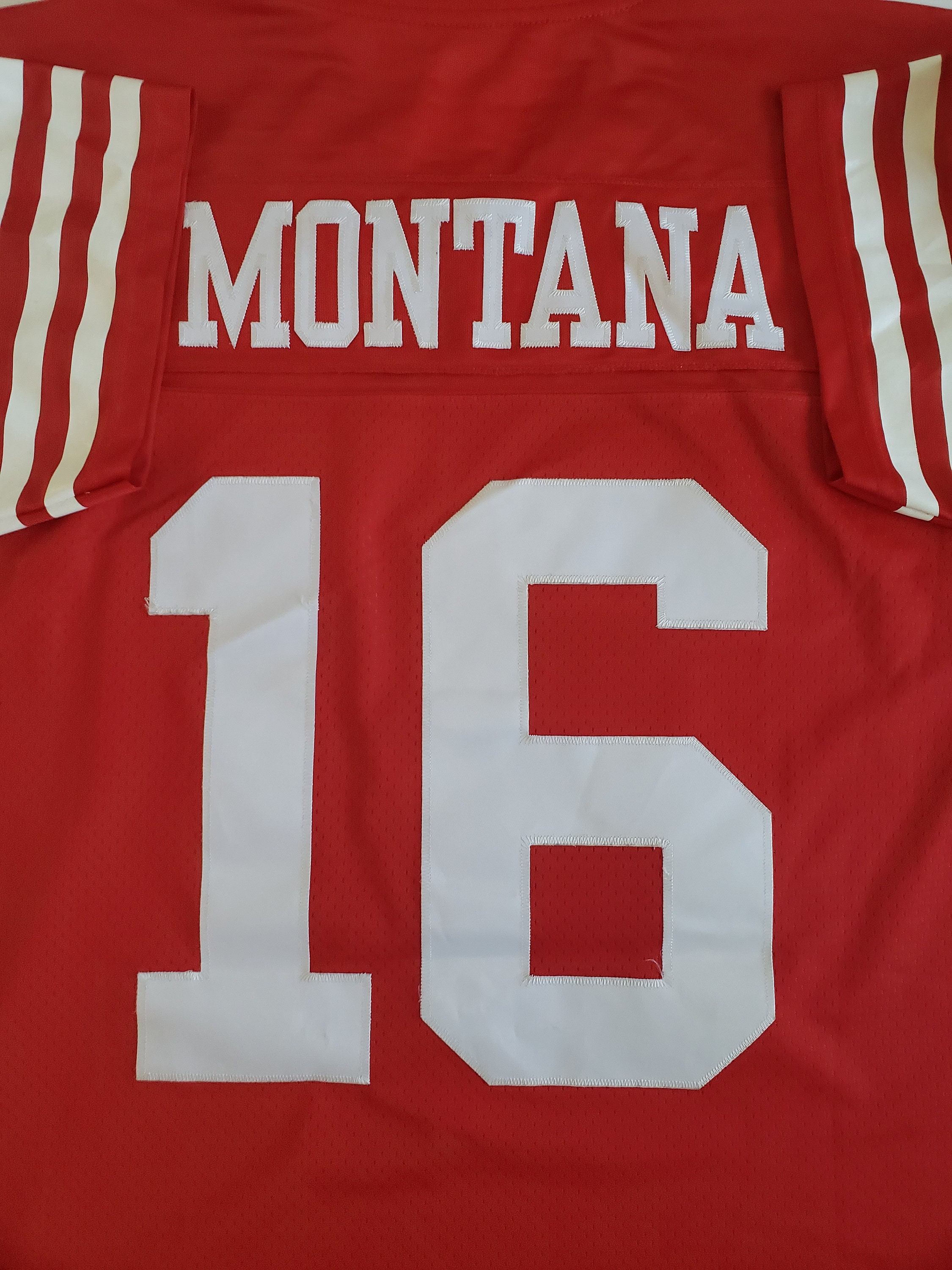 Reebok - 未使用 Reebok NFL 49ers JOE MONTANA ユニフォーム Vintage Joe Montana 49ers Jersey: Reebok NFL Throwback