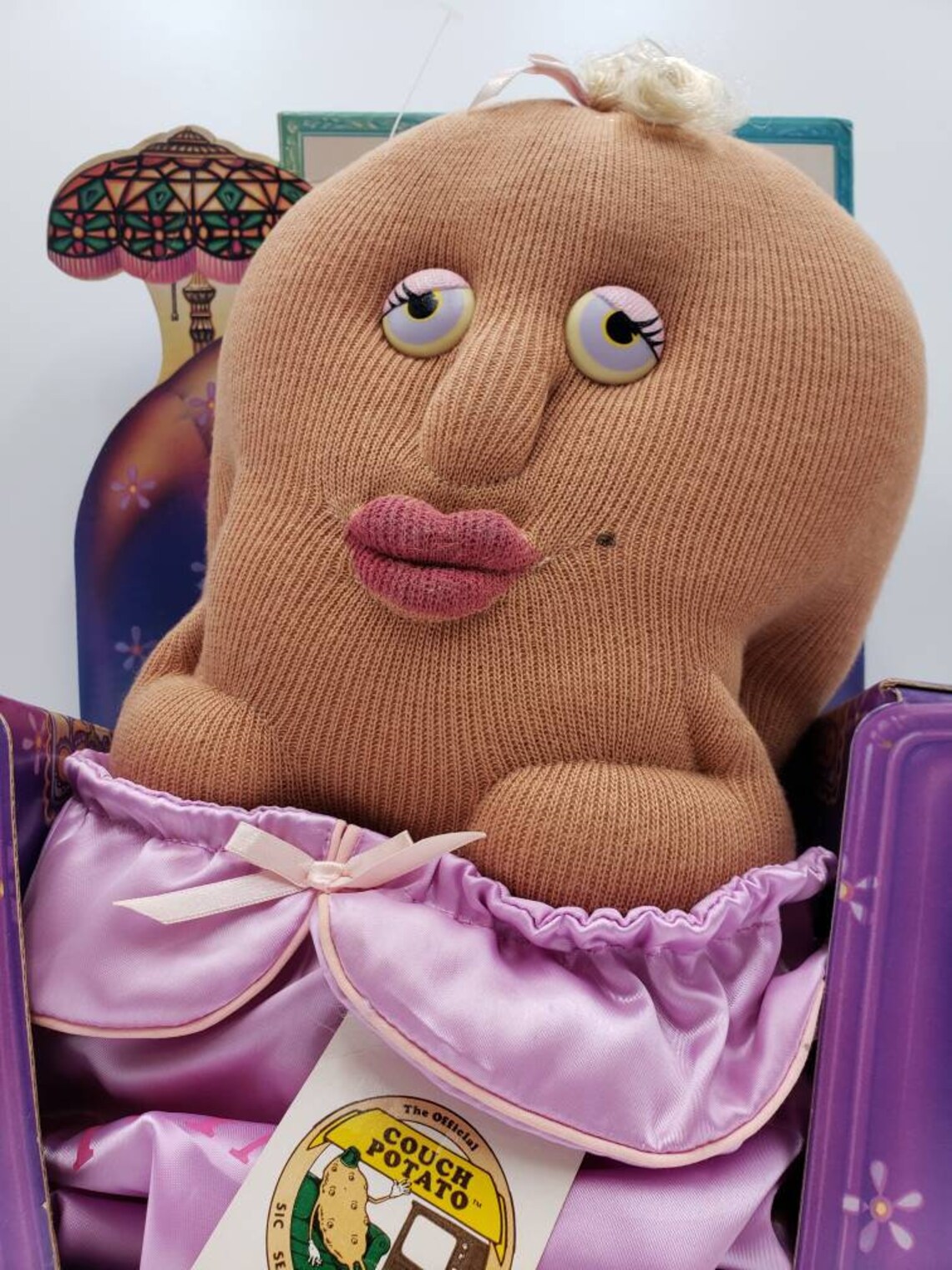 Sweet Couch Potato Gal Stuffed Plush Doll pink brown and Etsy