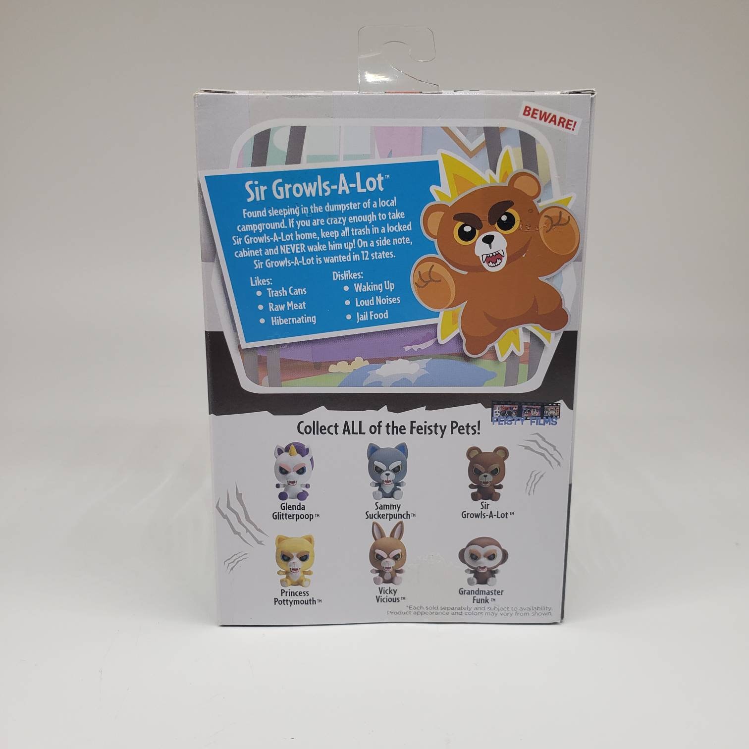 Sir Growls A Lot Bear Cub Brown Feisty Pets Collectable Vinyl