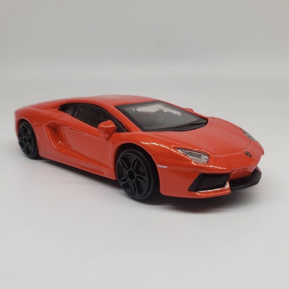 Bburago Lamborghini Aventador Orange Miniature Collectible 145 Scale Model  Toy Car 