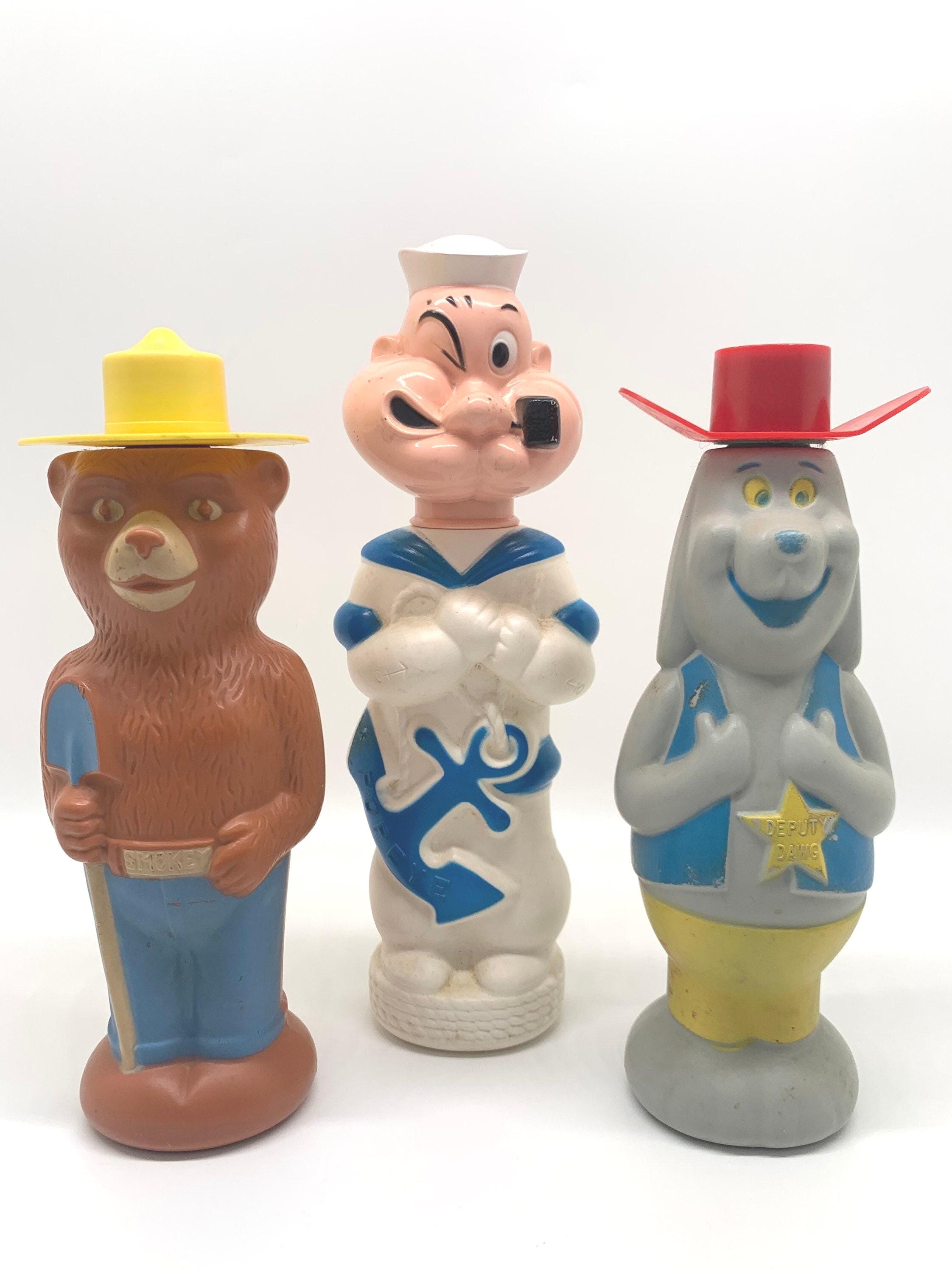 Vintage Soaky: Popeye, Smokey the Bear, Deputy Dawg Collectible