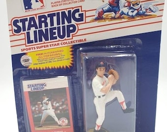 Roger Clemens Boston Red Sox Action Figure Starting Lineup 1988 MLB Collectible Trading Card