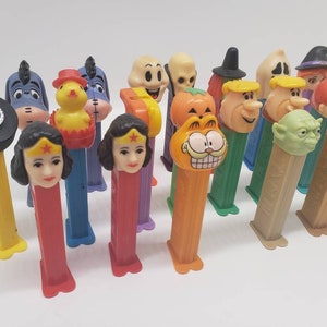 PEZ Dispenser Vintage PEZ Candy Dispensers Assorted PEZ Collection Lot of Pez Collectibles image 2