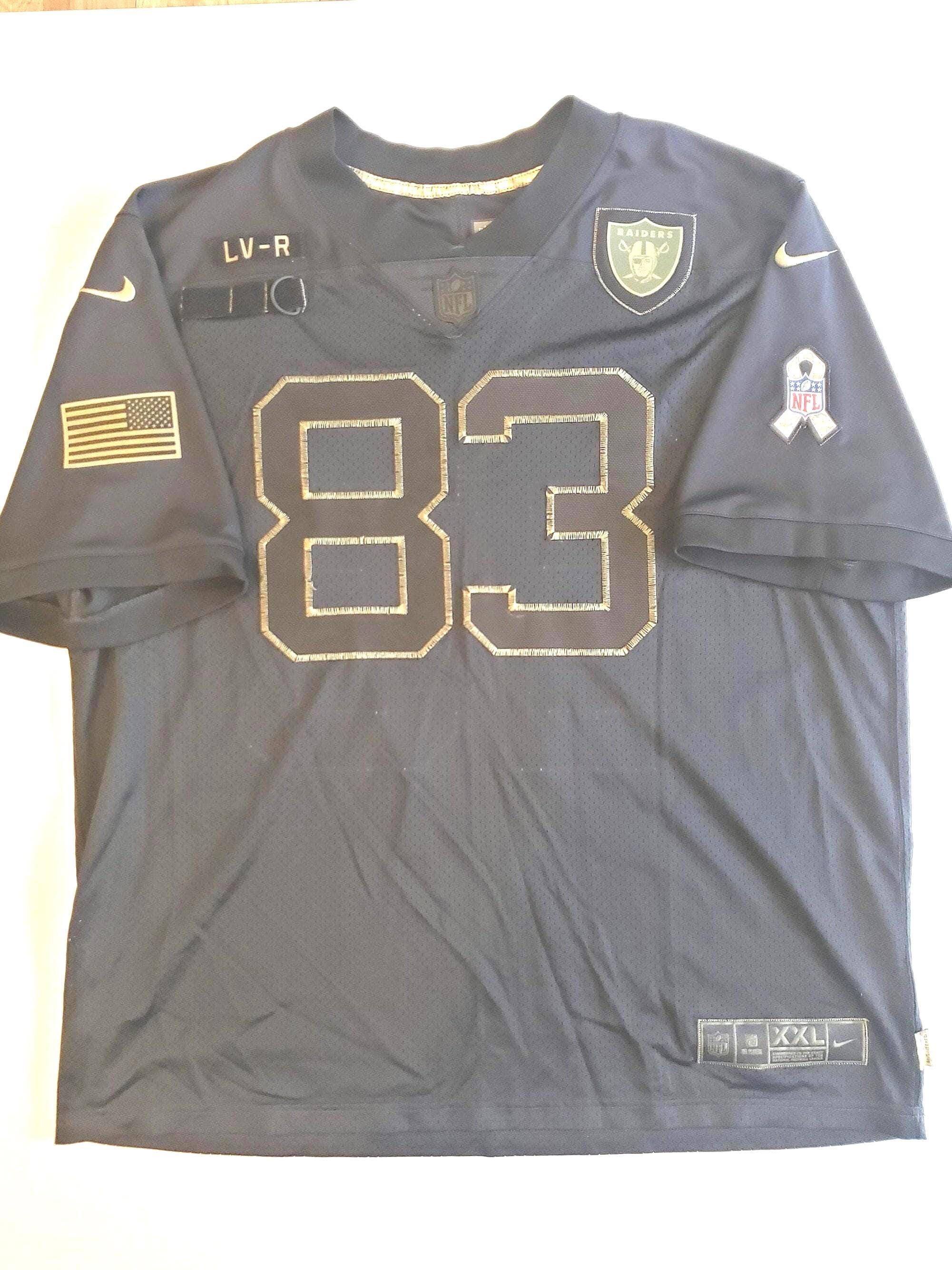 Vintage Raiders Jersey Adult Size XXL Black: Salute to Service