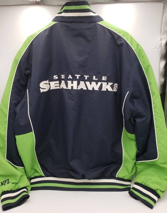 Seattle Seahawks Team Jacket Adult Size Large Blu… - image 2