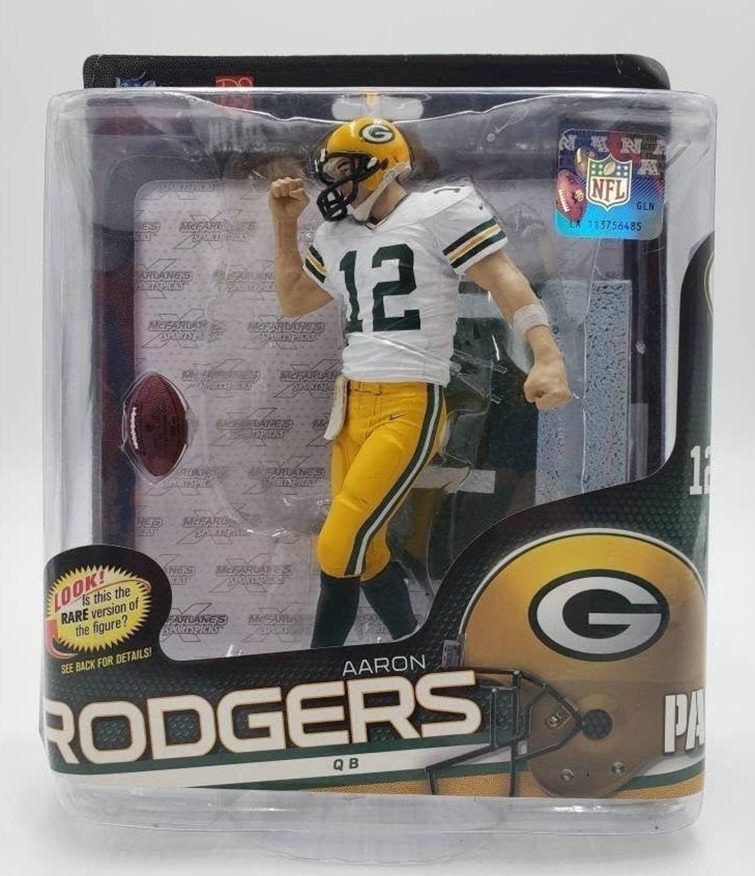Mcfarlane NFL Action Figure Aaron Rodgers Green Bay Packers Collectible Etsy Canada
