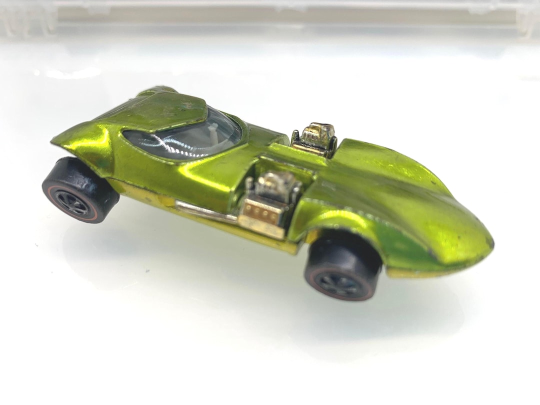 マテル ホットウィール レッドライン 1969 ライムグリーン 「ICE T」 Vintage Hot Wheels Redline Twin Mill Antifreeze Green Die-cast Car