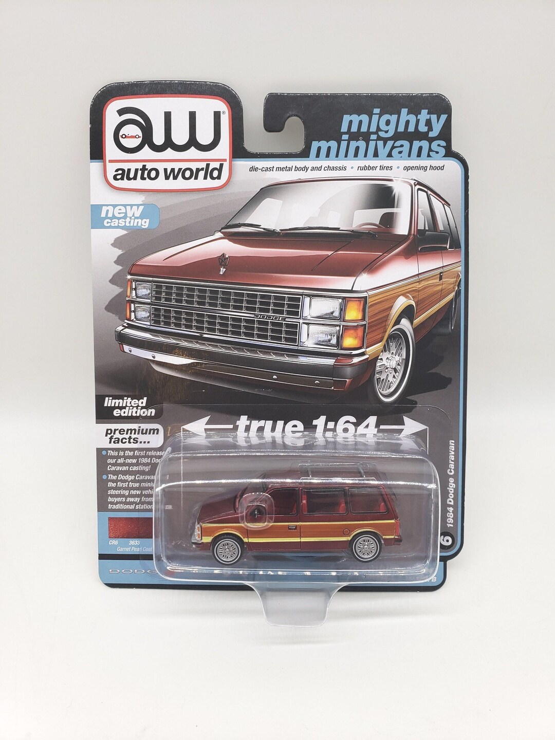 KENT KIDWELL ケント・キッドウェル　ヘッドマーチャントガレージキット Auto World 1984 Dodge Caravan: Garnet Pearl Mighty Minivans