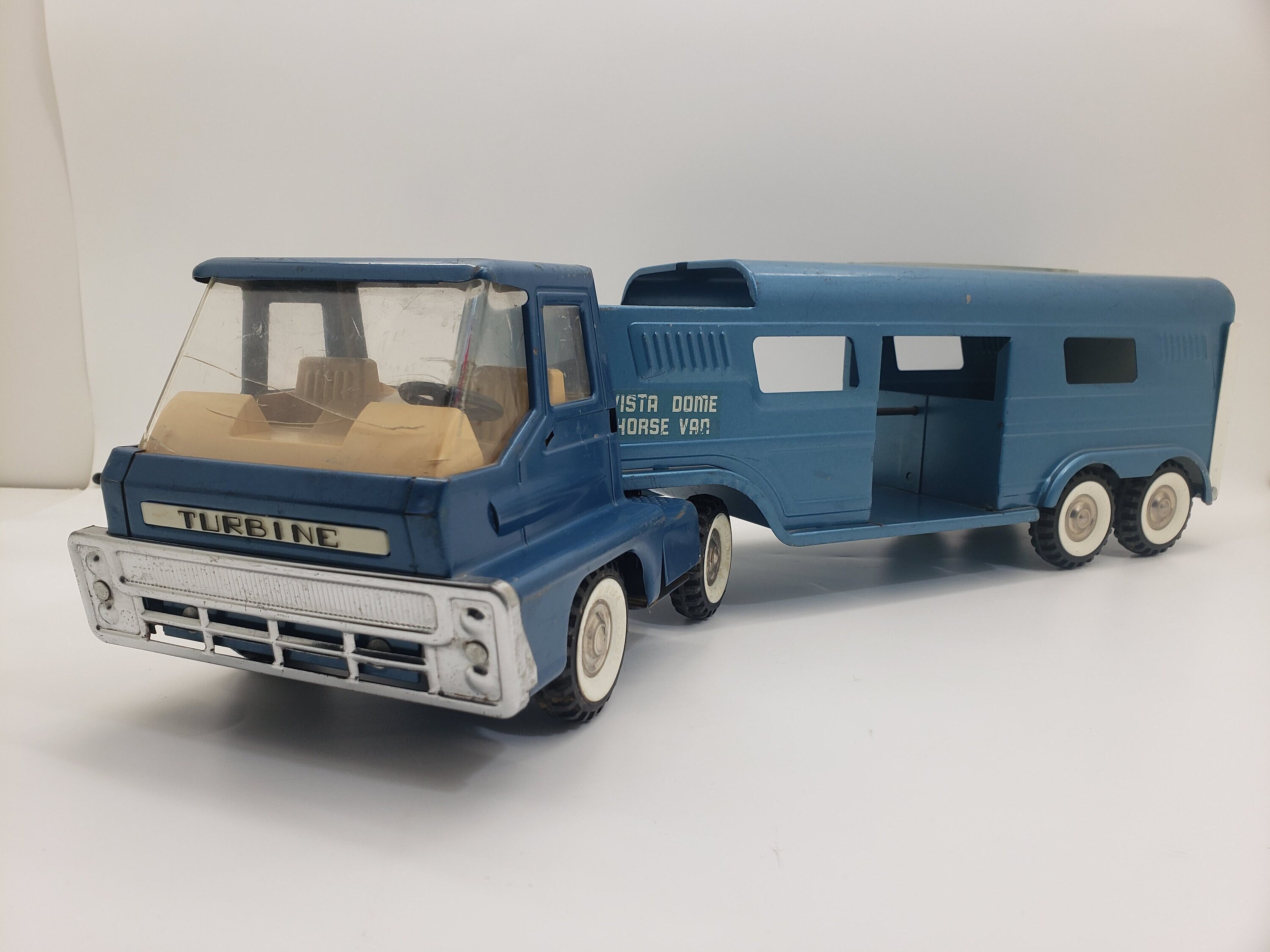 Structo Turbine Vista Dome Horse Van Blue 1960s Collectable Scale Model Toy Truck Etsy UK