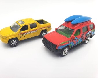 Vintage Matchbox '07 Honda Ridgeline, '01 Nissan Xterra: Outdoor