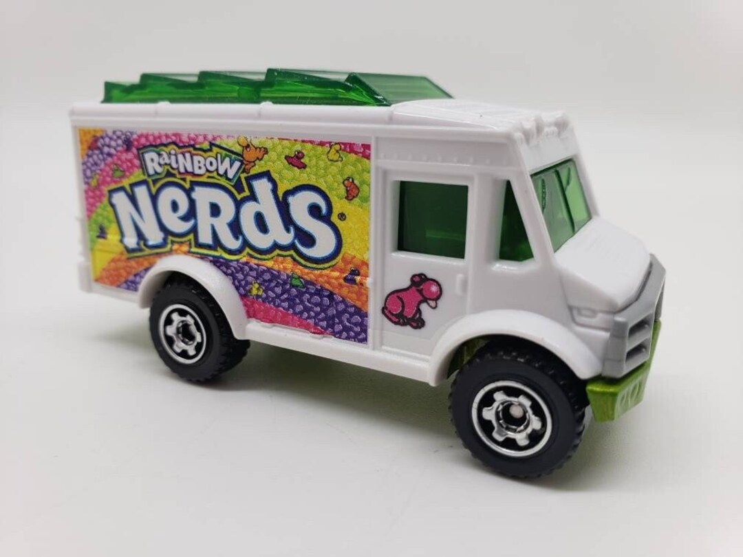 Matchbox Chow Wagon Food Truck White Rainbow Nerds Perfect Etsy