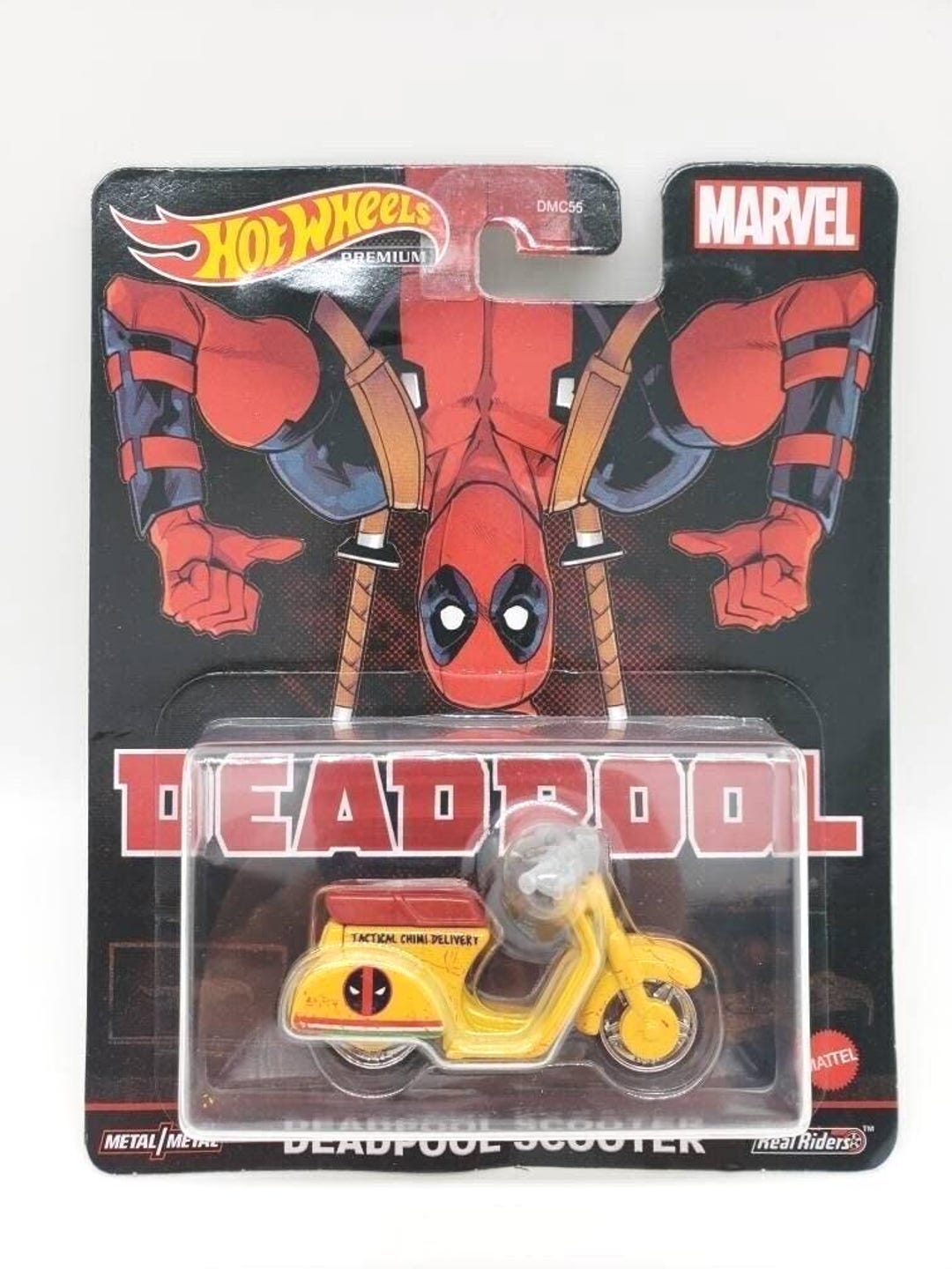 ホットウィール デッドプール スクーター イエロー レプリカ 