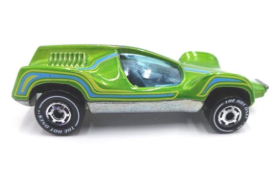 Hot Wheels Speed Seeker Lime Green the Hot Ones Chase Miniature