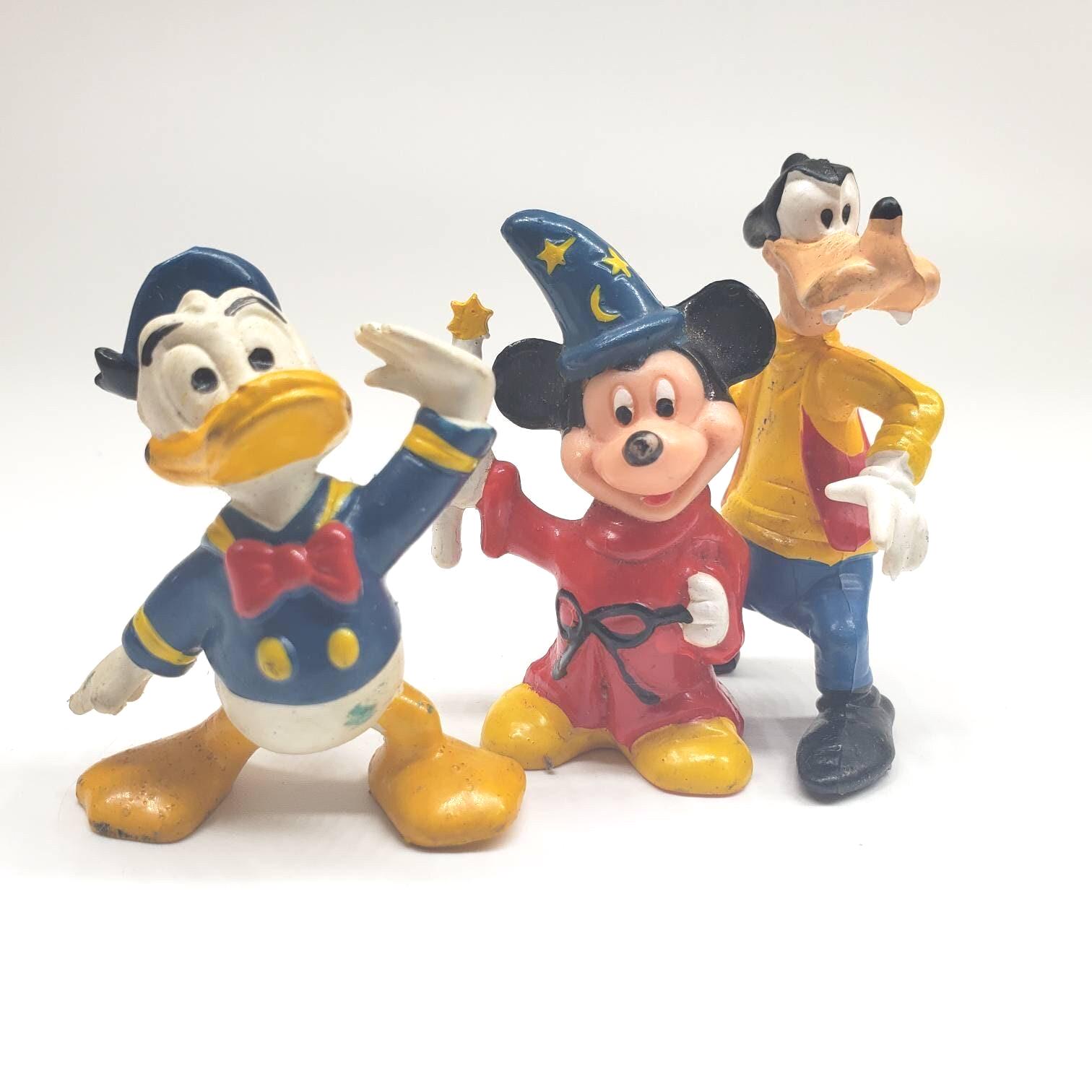 Vintage Donald Duck, Mickey Mouse, Goofy Miniature Figure