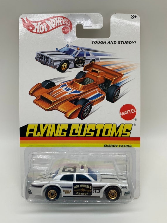 Hot Wheels Sheriff Patrol Dodge Monaco White Flying Customs Perfect Birthday Gift Miniature Collectable Scale Model Toy Car Etsy