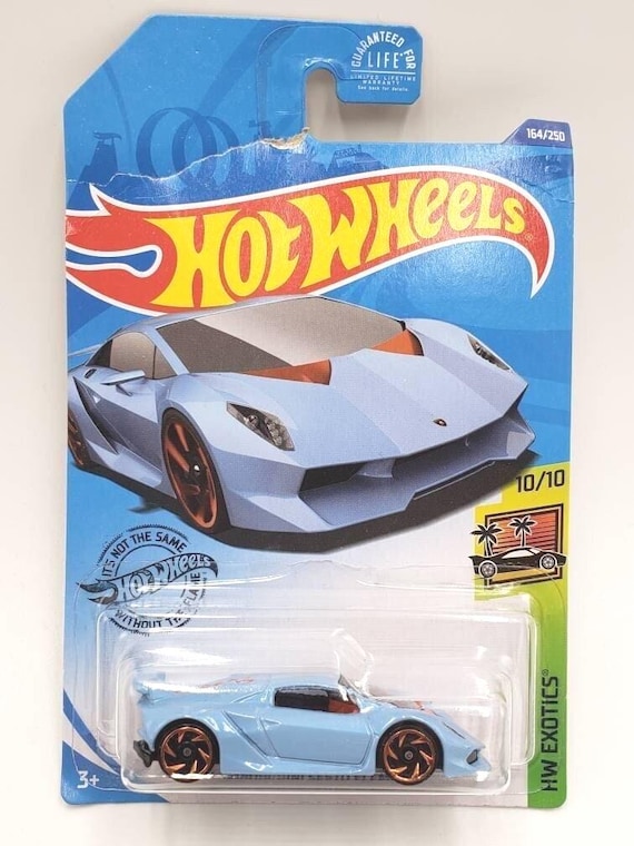 Hot Wheels Lamborghini Sesto Elemento Light Blue HW Exotics