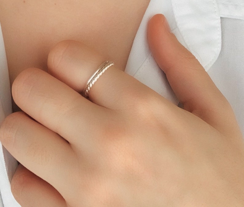 Simple Sterling Silver Stacking Ring